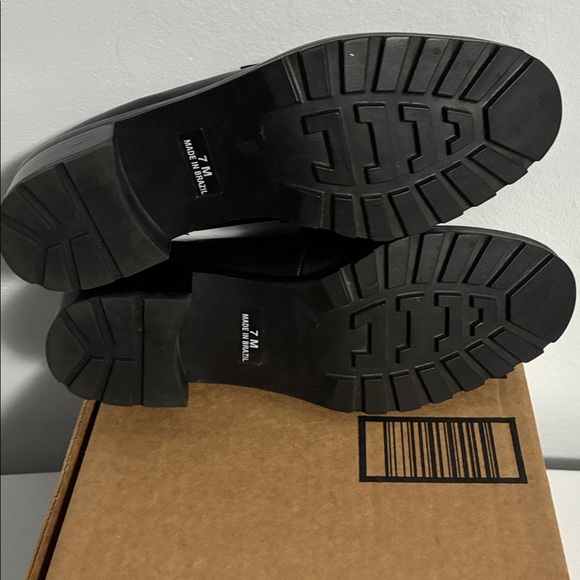 Franco Sarto Leather and leopard loafers Women’s Size 7 - Picture 8 of 9